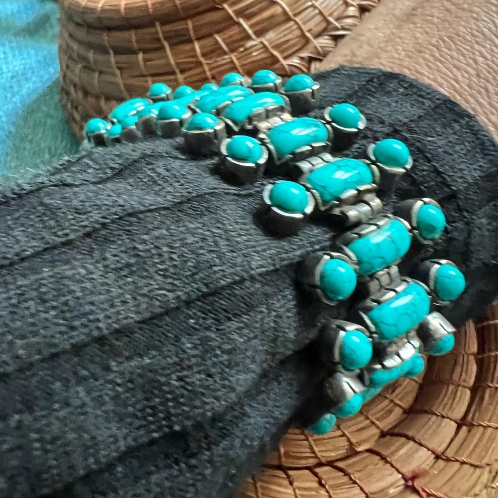 Turquoise morrocan bracelet tribal jewelry